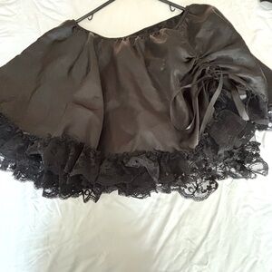 Frederick's of Hollywood Midnight Satin Skirt